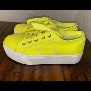 Neon platform Steve Madden sneakers
